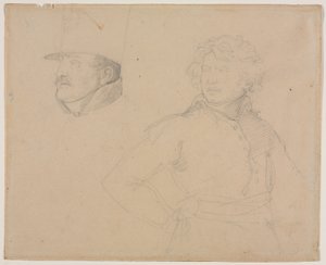 Géricault - Tutkimus kahdesta sotilaasta, 1818-1819 tekijältä Theodore Gericault