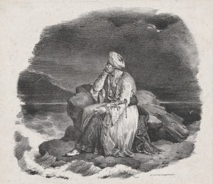 Unelmoin hänestä kaatuvissa aalloissa, 1818. tekijältä Theodore Gericault