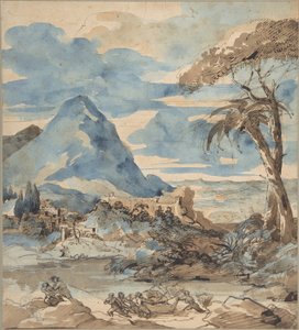 Maisema kalastajien kanssa tekijältä Theodore Gericault