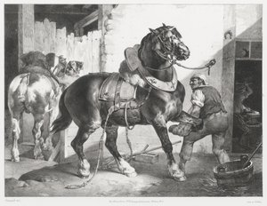Ranskalainen kengittäjä (The French Blacksmith) tekijältä Theodore Gericault