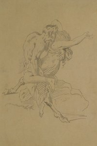Nymfi ja Satyr tekijältä Theodore Gericault