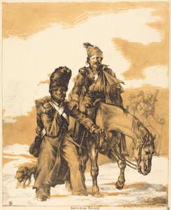 Retreat from Russia (Paluu Venäjältä) tekijältä Theodore Gericault