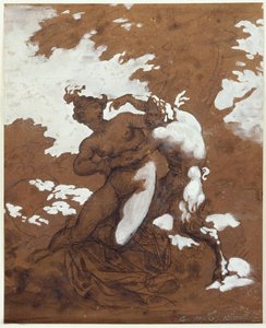 Satyyri ja nymfi tekijältä Theodore Gericault