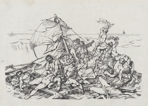 Meduse-laivan haaksirikko, 1820 tekijältä Theodore Gericault