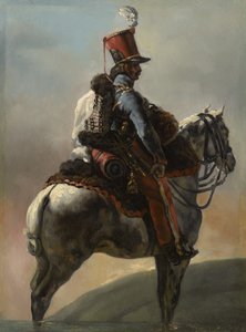 Tutkimus "Husaarien trumpetin" jälkeen, n.1815?-27 tekijältä Theodore Gericault