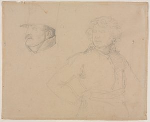 Tutkimus kahdesta sotilasta, 1818-1819. tekijältä Theodore Gericault