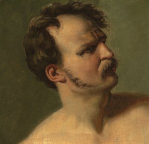 Study of a Man in Profile, n. 1812 tekijältä Theodore Gericault