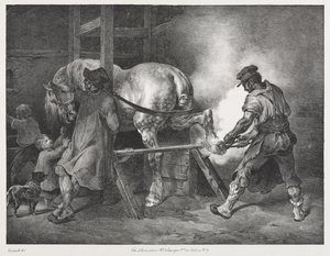 Flaamilainen seppä tekijältä Theodore Gericault