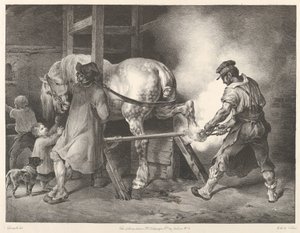 Flaamilainen kengittäjä tekijältä Theodore Gericault