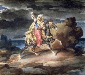 Giaour, n. 1822-23 tekijältä Theodore Gericault