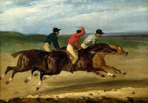Hevoskilpailut tekijältä Theodore Gericault