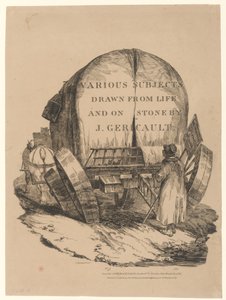 Hevosvetoinen vaunu (Englanninkielisen sarjan nimi) [A Hitched Wagon or A Horse-Drawn Cart (Englanninkielisen sarjan nimilehti)] tekijältä Theodore Gericault
