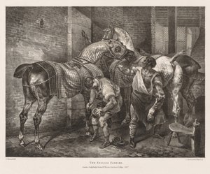 Erilaisia ​​aiheita elämästä ja kivestä: Englantilainen farrier tekijältä Theodore Gericault
