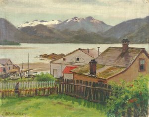 Vanhassa kaupunginosassa, Sitkassa, 1900.