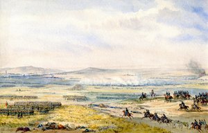 Wagramin taistelu, noin 1850 (akvarelli)