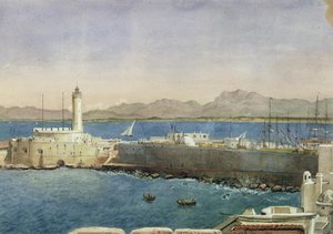Algerin satama ja laituri, noin 1830