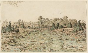 Kävelypolku Barbizonnièresissa tekijältä Theodore Rousseau