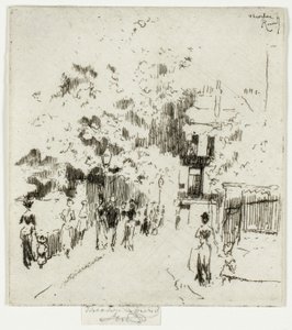 Lomapäivä, Beaufort Streetin kulma, Chelsea tekijältä Theodore Roussel