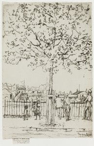 Chelsea Embankment, kesäkuu, 17.00, 1889 tekijältä Theodore Roussel