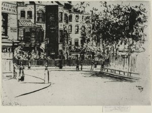 The Corner of Cheyne Walk, Chelsea tekijältä Theodore Roussel