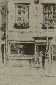 Little Fish Shop, Chelsea Embankment tekijältä Theodore Roussel