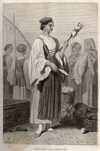 Kambodžalainen nainen ja lapset, kaiverrus D.Maillartin piirustuksen jälkeen, joka kuvaa matkaa Cochinchineen, tohtori Morice, vuonna 1872, julkaistu "" Le tour du monde""" 1875, toimittanut Edouard Charton, Hachette painos, Pariisi. Selva Collection.