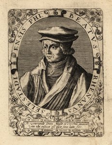 Siunattu Bild, saksalainen humanisti. tekijältä Theodore de Bry