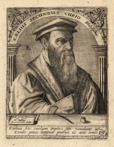 Caelius Secondo Curione, italialainen humanisti. tekijältä Theodore de Bry