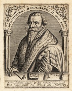 Christoph Herdesianus, saksalainen lakimies tekijältä Theodore de Bry