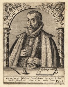 Georg Laube, saksalainen lääkäri Augsburgista tekijältä Theodore de Bry