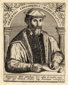 Gilbert Fusch Limburgista, hollantilainen lääkäri, 1504-1567. tekijältä Theodore de Bry