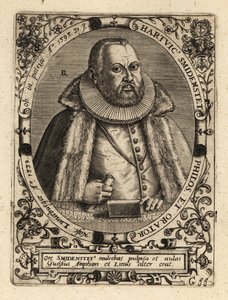 Hartwig Schmidenstedt, saksalainen retorikko. tekijältä Theodore de Bry