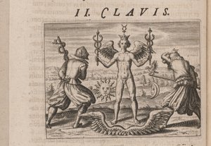Kuvitus Tripus Avrevsille, eli kolme valikoitujen kemistien tutkielmaa.., 1618 tekijältä Theodore de Bry