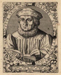 Johannes Aventinus, baijerilainen historioitsija. tekijältä Theodore de Bry