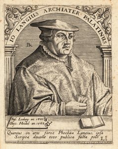 Johannes Lange, saksalainen lääkäri ja kirurgi tekijältä Theodore de Bry