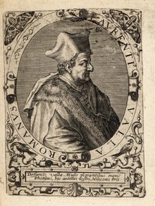 Lorenzo Valla, c1407-1457, humanista italià.finès tekijältä Theodore de Bry