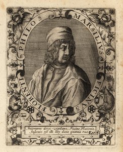 Marsilio Ficino, italialainen tutkija. tekijältä Theodore de Bry