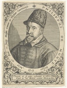Muotokuva säveltäjä Philippe de Montesta (1521-1603) tekijältä Theodore de Bry