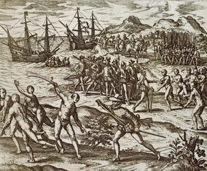 The Spanish In America, Theodore De Bry, kaiverrus tekijältä Theodore de Bry