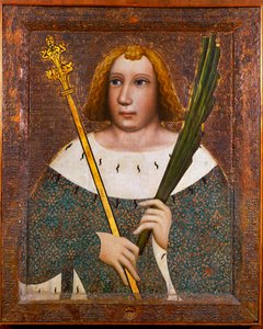 Pyhä Vitus, karjan suojelija (tempera puulle) tekijältä Theodoric Master