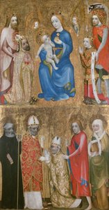 Vlasimin arkkipiispa Jan Ockon votiivimaalaus, noin 1370 tekijältä Theodoric of Prague,