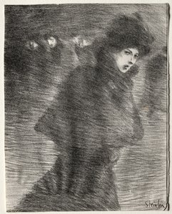 Ohikulkeva nainen tekijältä Théophile Alexandre Steinlen