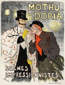 Taide. Viihde. Laulajan Mouth ja Doria. Steinlen, Ranskan juliste tekijältä Théophile Alexandre Steinlen