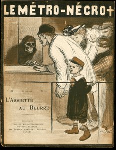 Kansi "" The Butter Plate" -levylle, numero 125, Satirique en Colors tekijältä Théophile Alexandre Steinlen