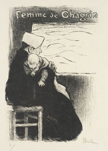 Sureva nainen tekijältä Théophile Alexandre Steinlen
