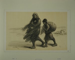 [Serbien eksodus] tekijältä Théophile Alexandre Steinlen