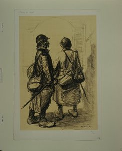 [Lähdön hetki] tekijältä Théophile Alexandre Steinlen