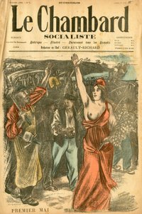Sosialistinen Chambard, numero 72, Satiirinen väreissä tekijältä Théophile Alexandre Steinlen