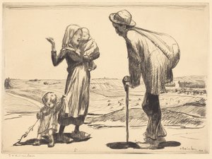 Kaukainen kaupunki tekijältä Théophile Alexandre Steinlen