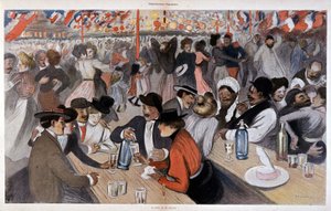 Heinäkuun 14. päivän juhla, Steinlen, n.d. v. 1902 tekijältä Théophile Alexandre Steinlen